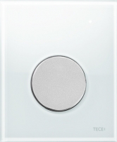 TECEloop Urinal, панель смыва для писсуара стеклянная. Стекло белое, клавиша хром матовый. 9242659