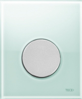 TECEloop Urinal, панель смыва для писсуара стеклянная. Стекло зеленое, клавиша хром матовый. 9242652