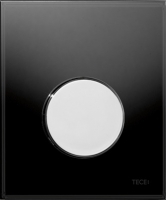 TECEloop Urinal, панель смыва для писсуара стеклянная. Стекло черное, клавиша хром глянцевый. 9242656