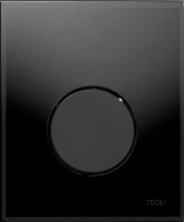 TECEloop Urinal, панель смыва для писсуара стеклянная. Стекло черное, клавиша черная. 9242657